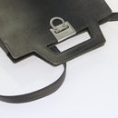 Salvatore Ferragamo Hand Bag Leather 2way Gray Auth hk919-8