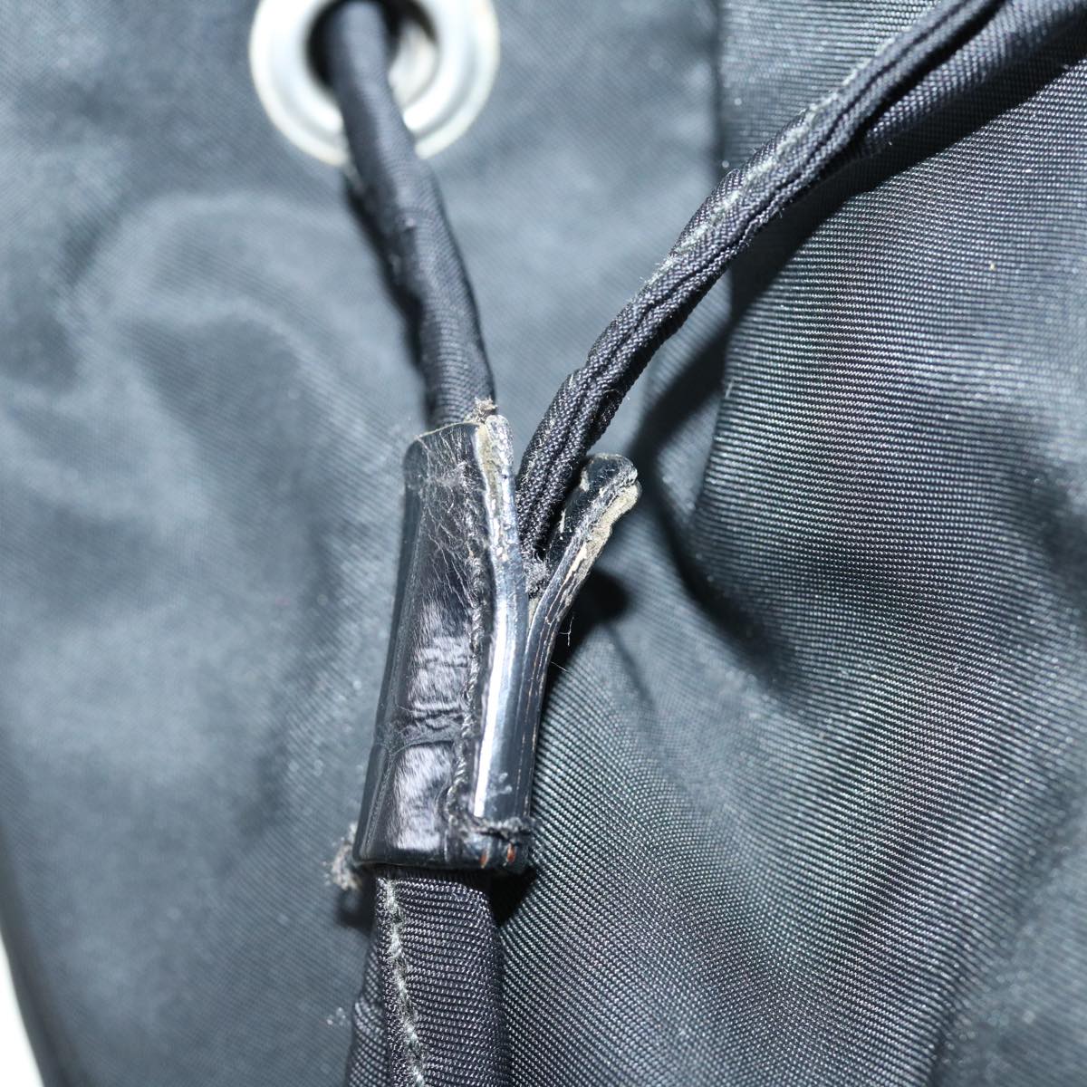 PRADA Backpack Nylon Black Auth hk923