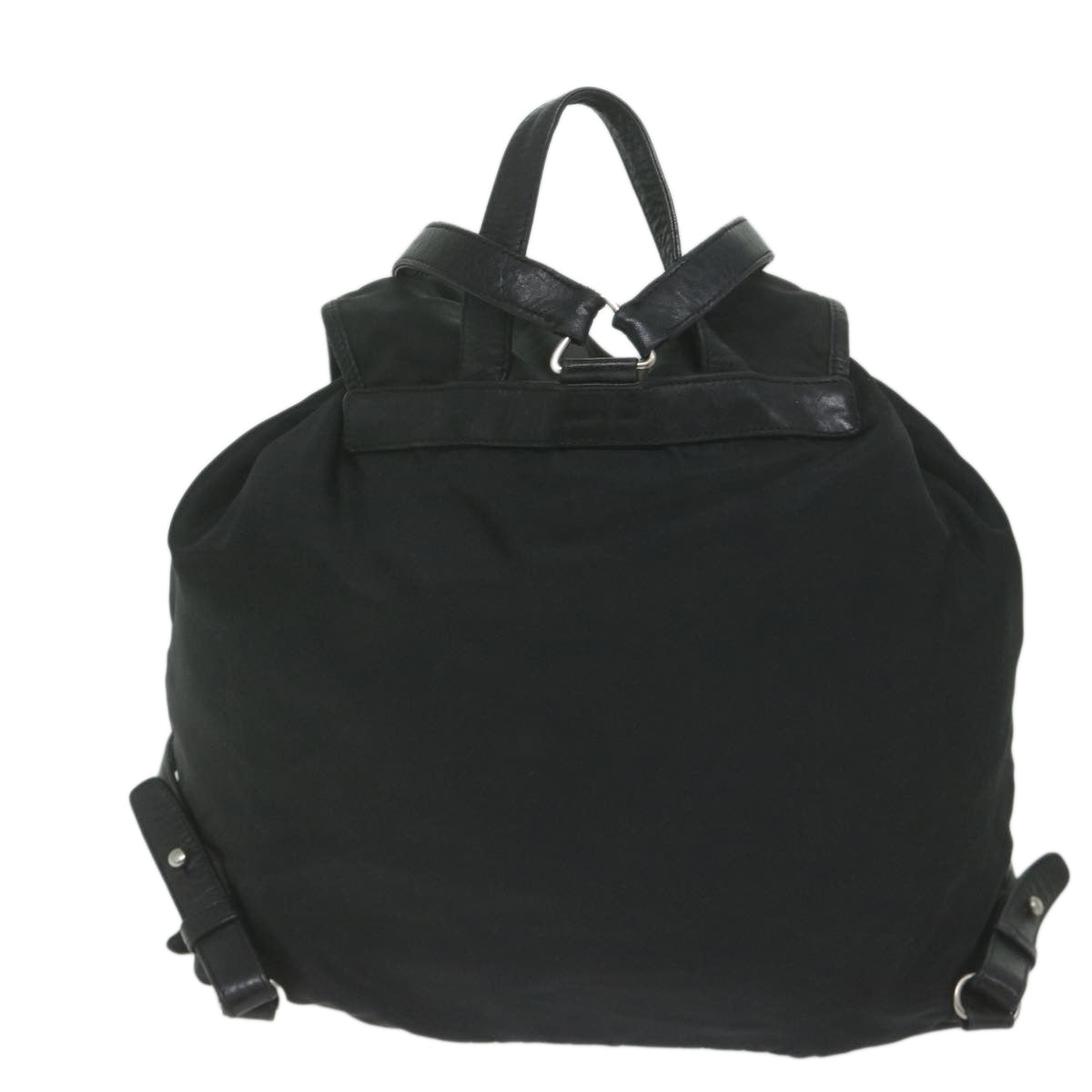 PRADA Backpack Nylon Black Auth hk925
