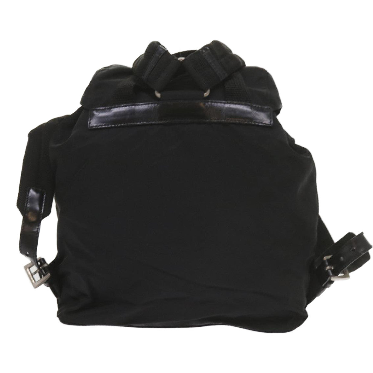 PRADA Backpack Nylon Black Auth hk928 - 0