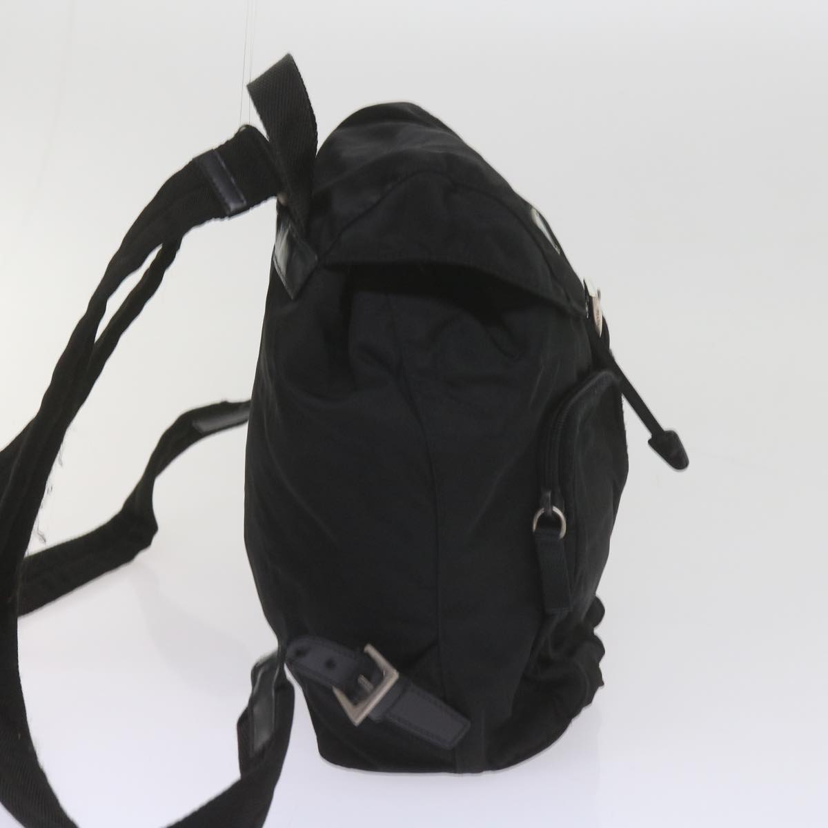 PRADA Backpack Nylon Black Auth hk928