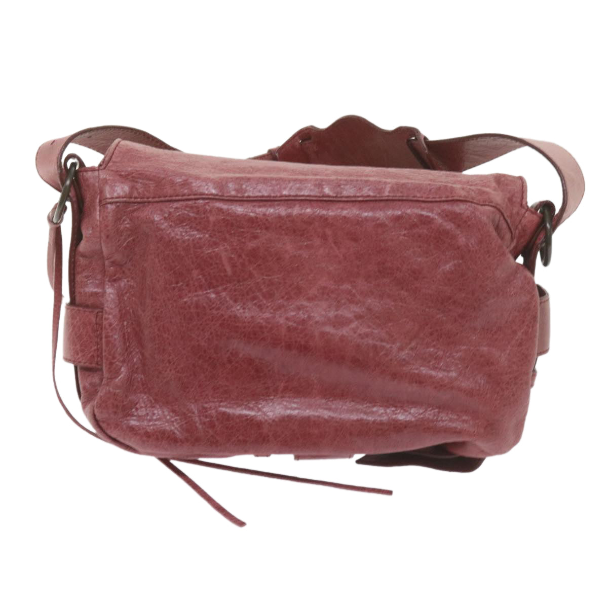 BALENCIAGA Shoulder Bag Leather Pink Auth hk945 - 0