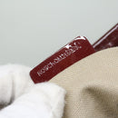 BURBERRY Nova Check Tote Bag PVC Leather Red Auth hk959-11