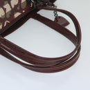 BURBERRY Nova Check Tote Bag PVC Leather Red Auth hk959-7