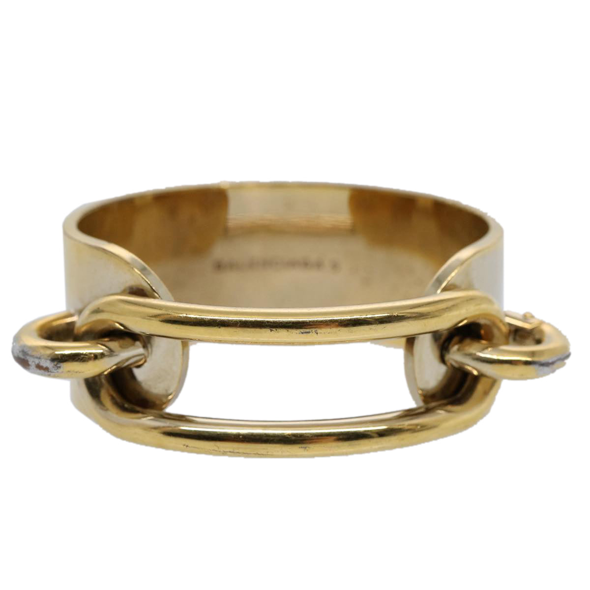 BALENCIAGA Bracelet S Size Gold Tone Auth hk963 - 0