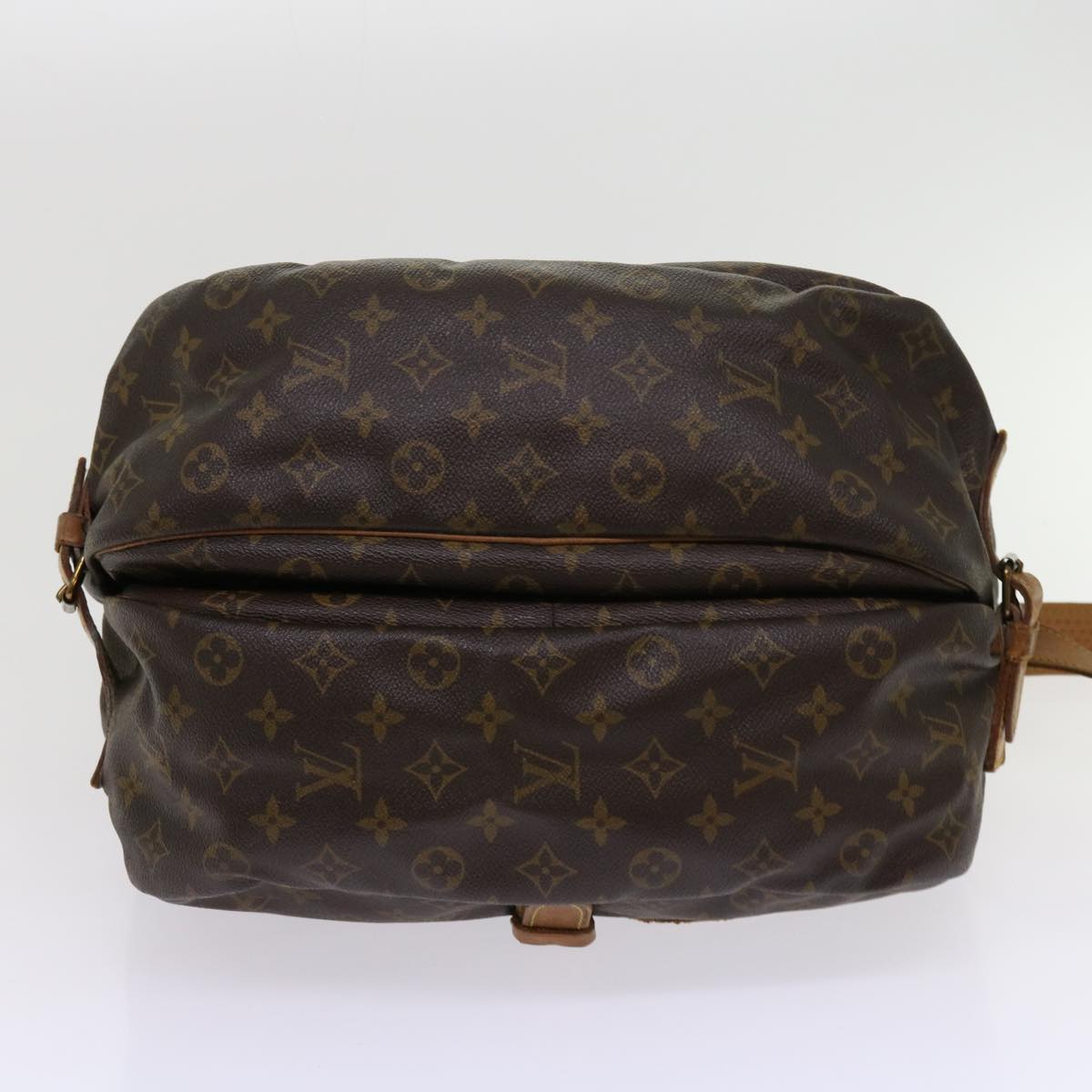 LOUIS VUITTON Monogram Saumur 35 Shoulder Bag M42254 LV Auth hk982