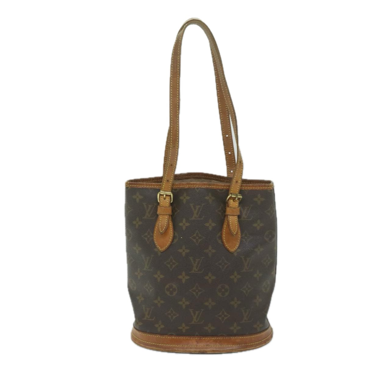 LOUIS VUITTON Monogram Bucket PM Shoulder Bag M42238 LV Auth hk983 - 0