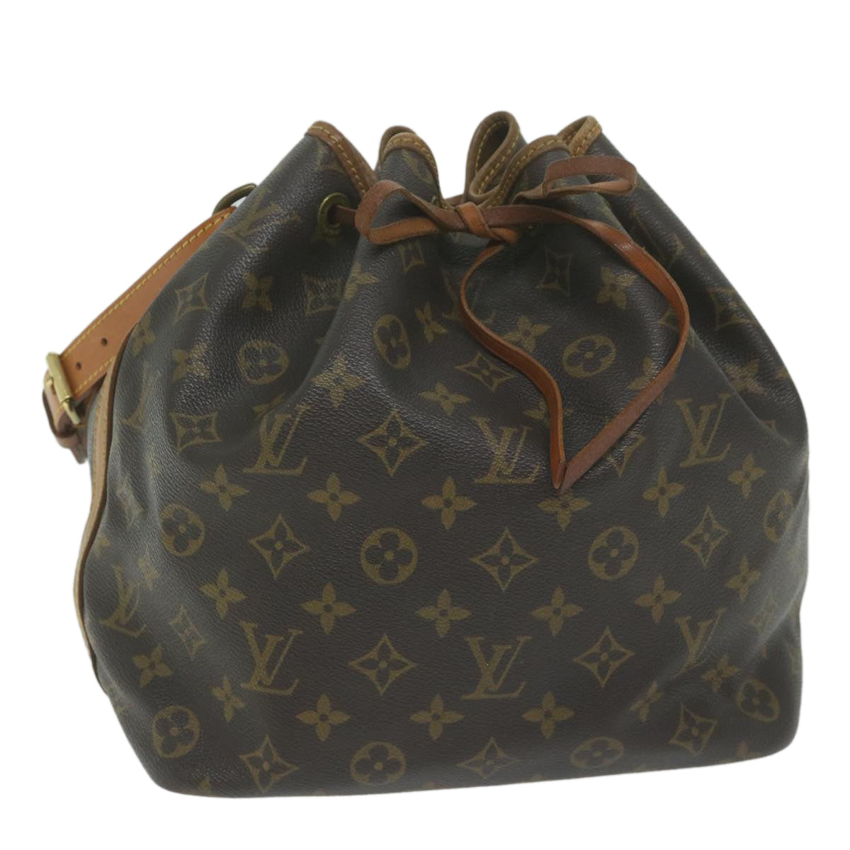 LOUIS VUITTON Monogram Petit Noe Shoulder Bag M42226 LV Auth hk986