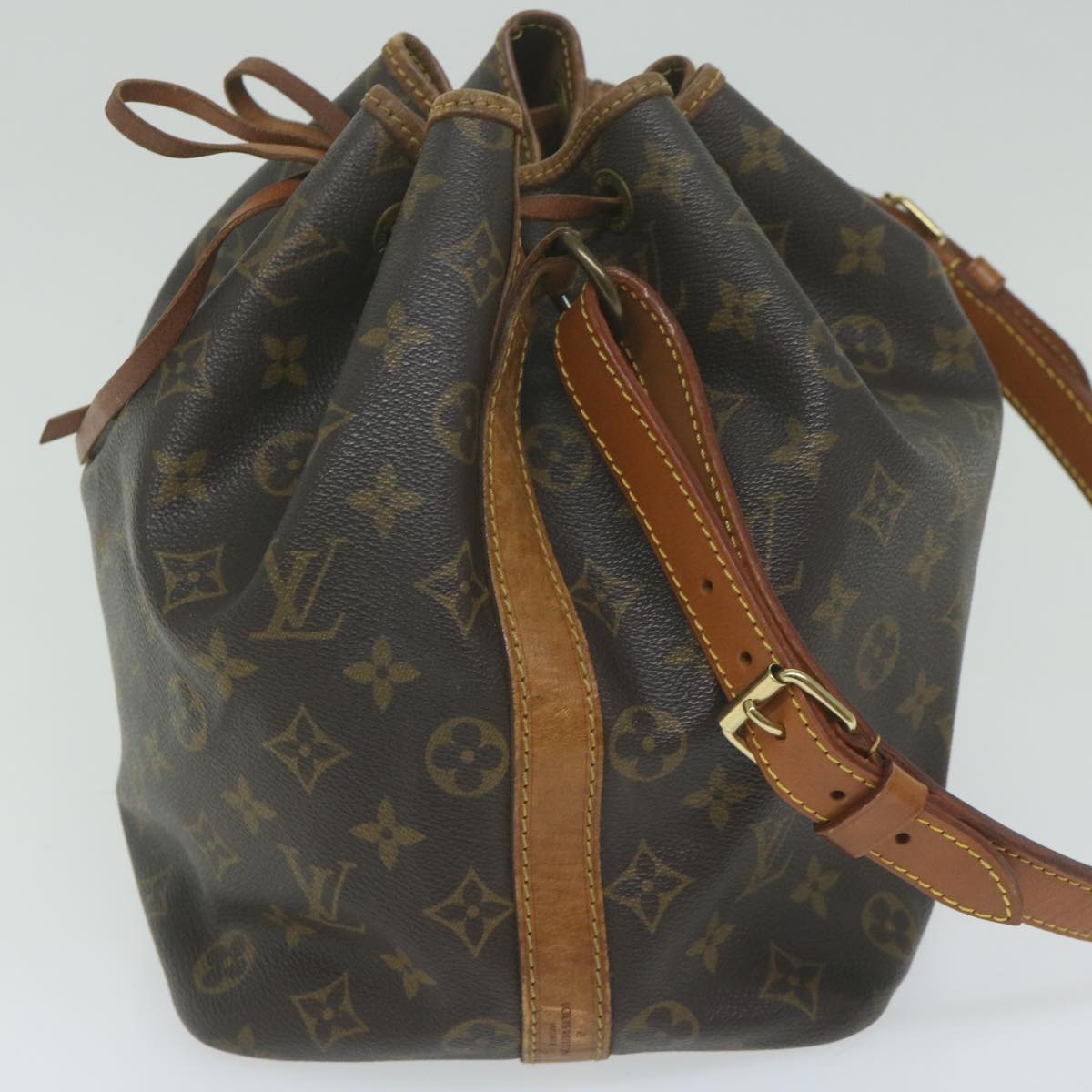 LOUIS VUITTON Monogram Petit Noe Shoulder Bag M42226 LV Auth hk986