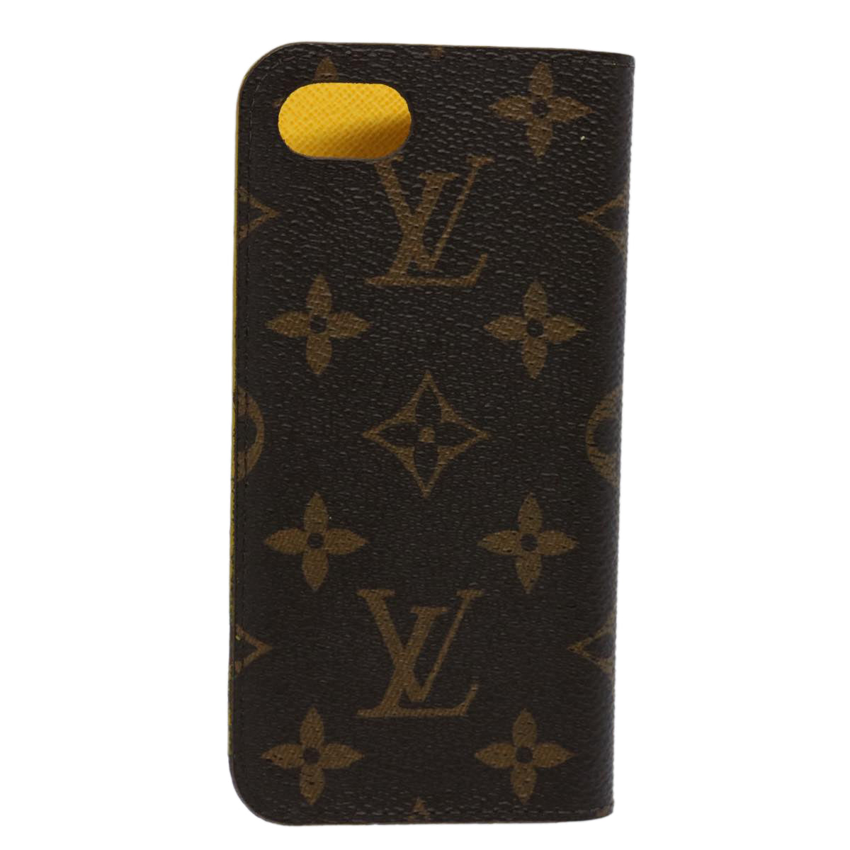 LOUIS VUITTON Monogram iPhone Case Yellow M61908 LV Auth hk990 - 0