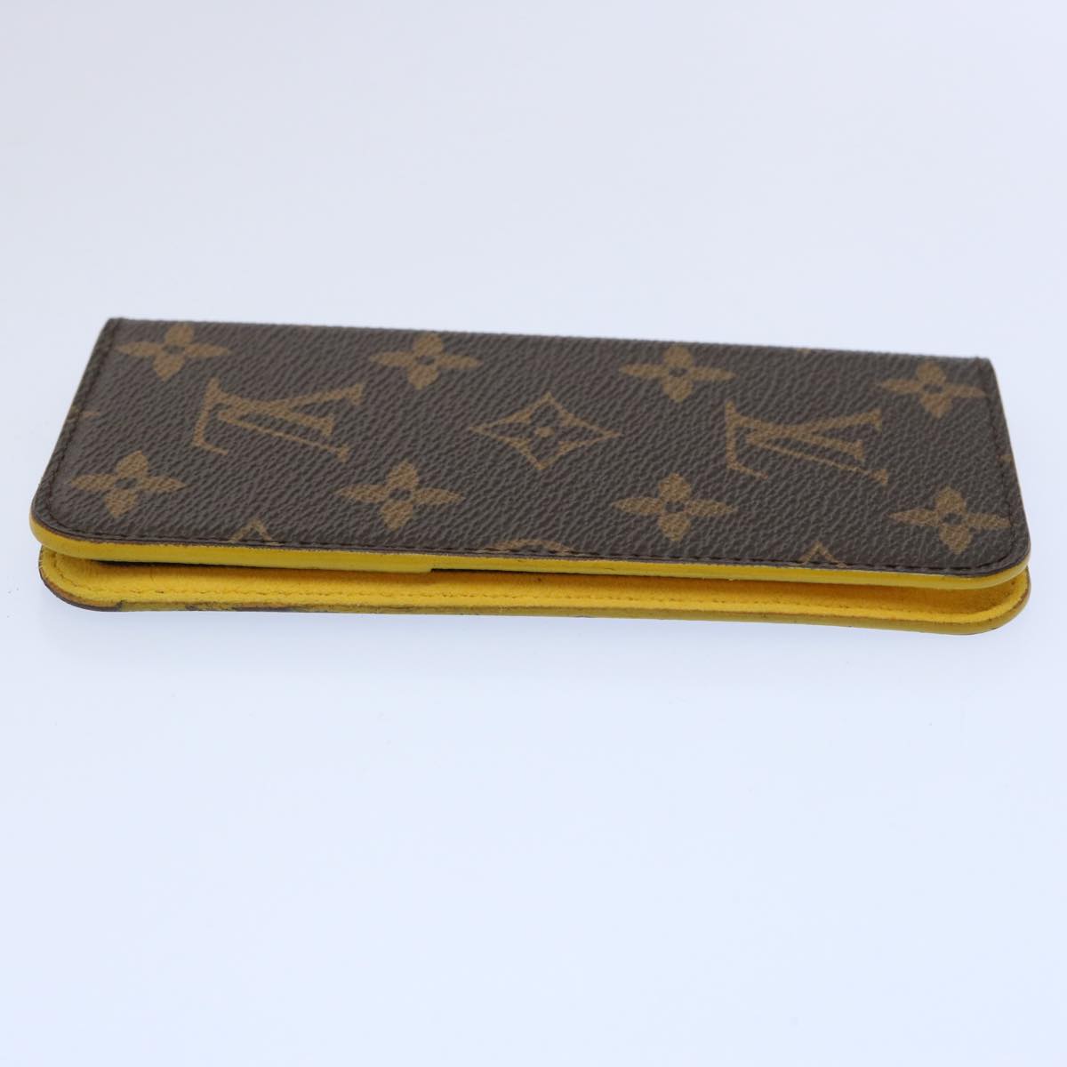 LOUIS VUITTON Monogram iPhone Case Yellow M61908 LV Auth hk990