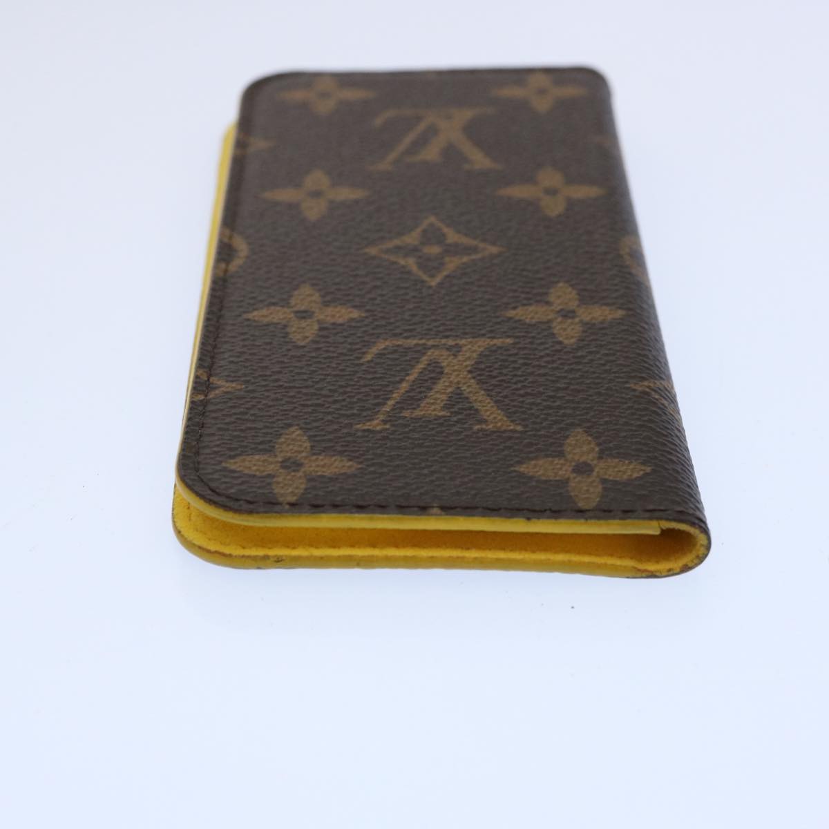 LOUIS VUITTON Monogram iPhone Case Yellow M61908 LV Auth hk990