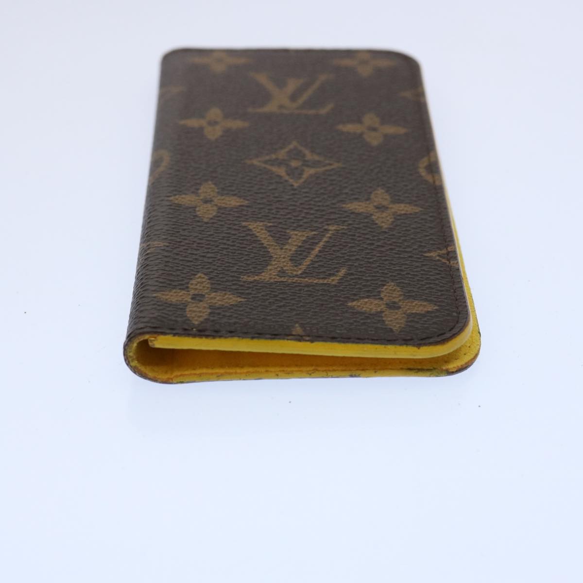 LOUIS VUITTON Monogram iPhone Case Yellow M61908 LV Auth hk990