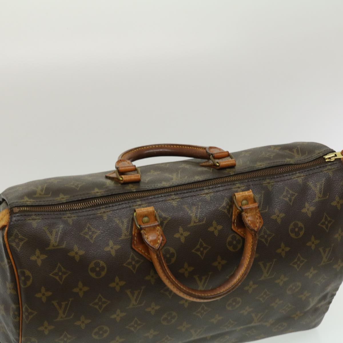 LOUIS VUITTON Monogram Speedy 40 Hand Bag M41522 LV Auth hs1039