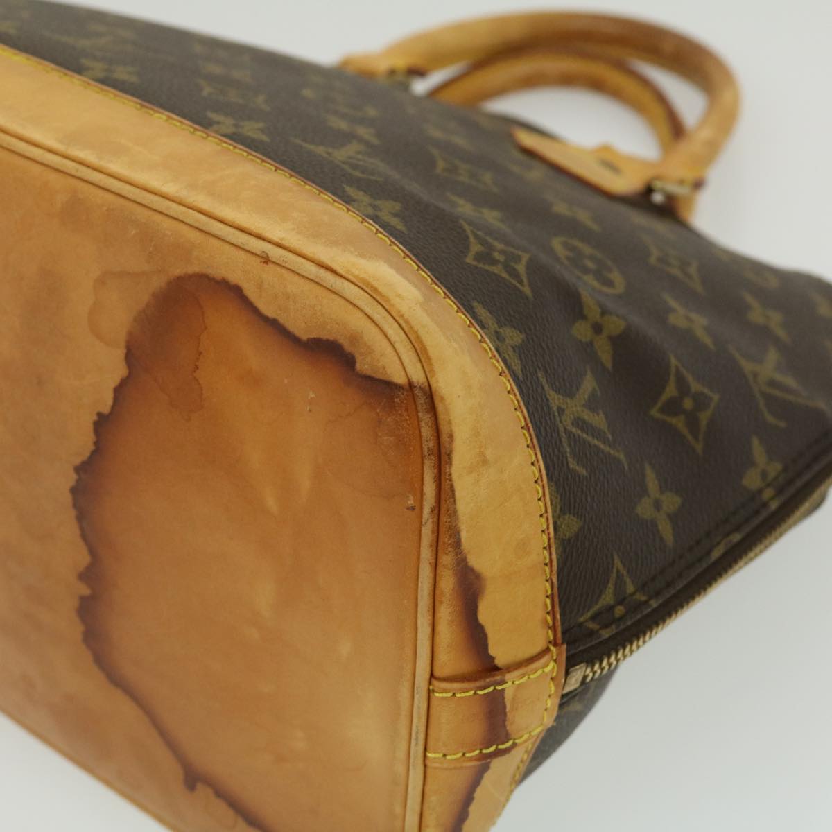 LOUIS VUITTON Monogram Alma Hand Bag M51130 LV Auth hs1068