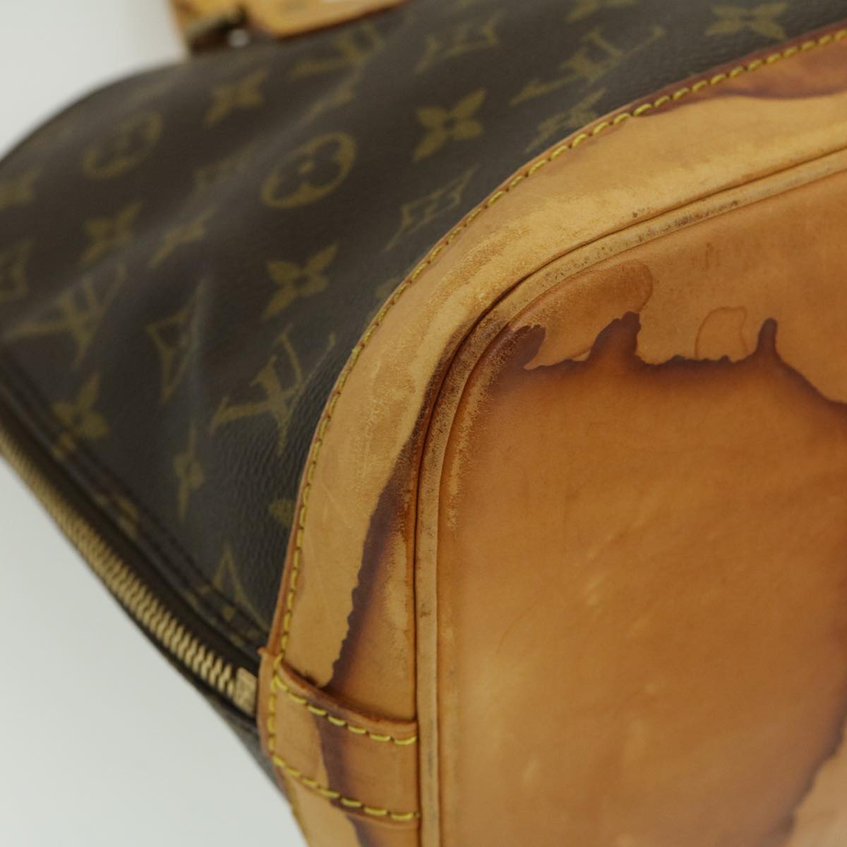 LOUIS VUITTON Monogram Alma Hand Bag M51130 LV Auth hs1068