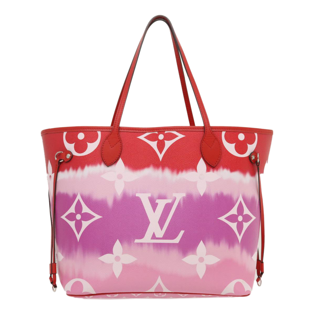 LOUIS VUITTON Monogram Escal Neverfull MM Tote Bag Red M45127 LV Auth hs1076A