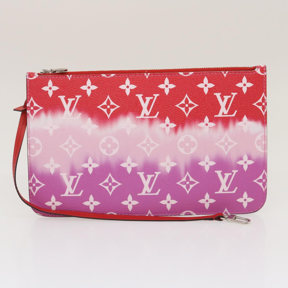 LOUIS VUITTON Monogram Escal Neverfull MM Tote Bag Red M45127 LV Auth hs1076A