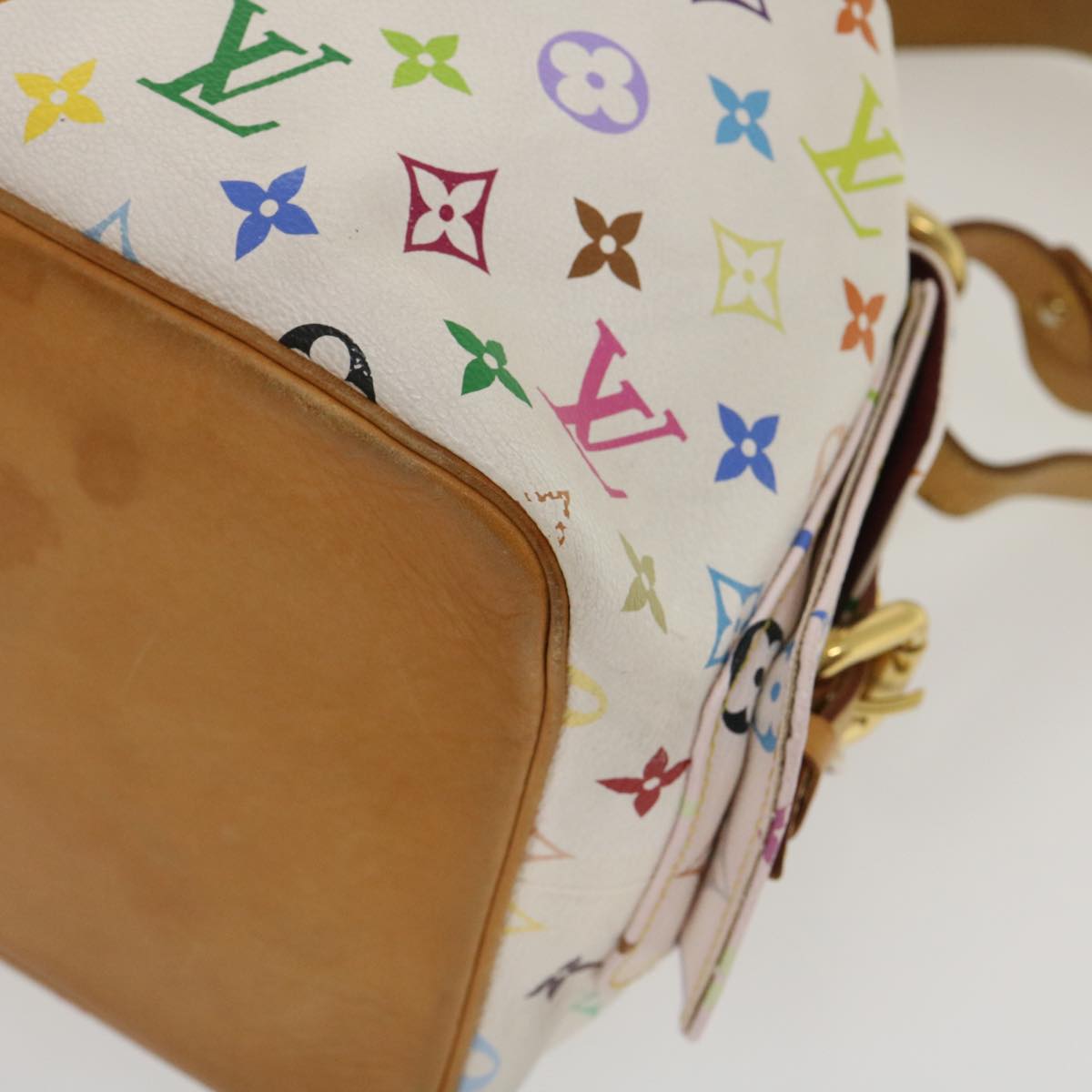 LOUIS VUITTON Monogram Multicolor Petit Noe Shoulder Bag M42229 Auth hs1093