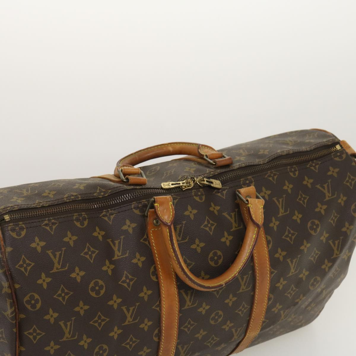 LOUIS VUITTON Monogram Keepall 50 Boston Bag M41426 LV Auth hs1103