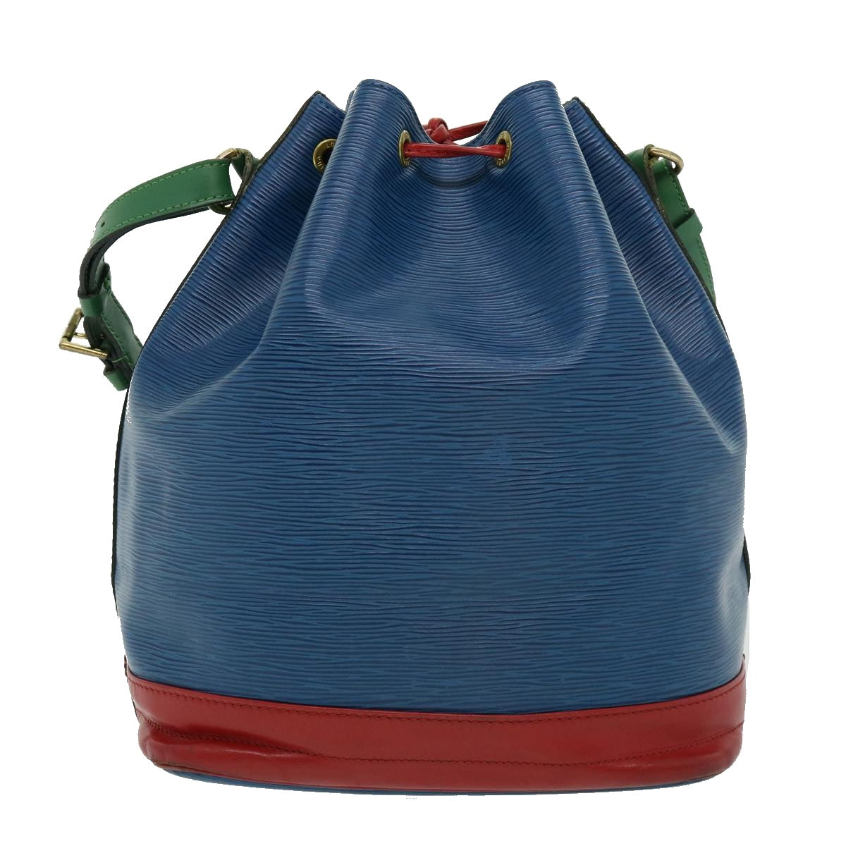 LOUIS VUITTON Epi Tricolor Noe Shoulder Bag Blue Red Green M44082 LV Auth hs1153 - 0