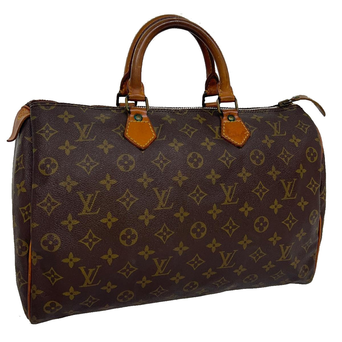 LOUIS VUITTON Monogram Speedy 35 Hand Bag M41524 LV Auth hs1216