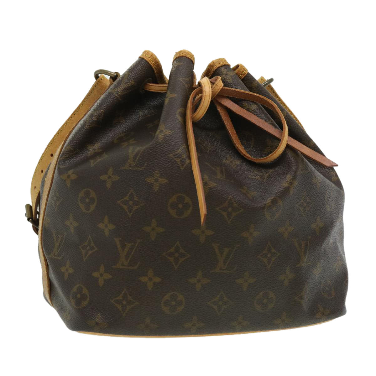 LOUIS VUITTON Monogram Petit Noe Shoulder Bag M42226 LV Auth hs1245