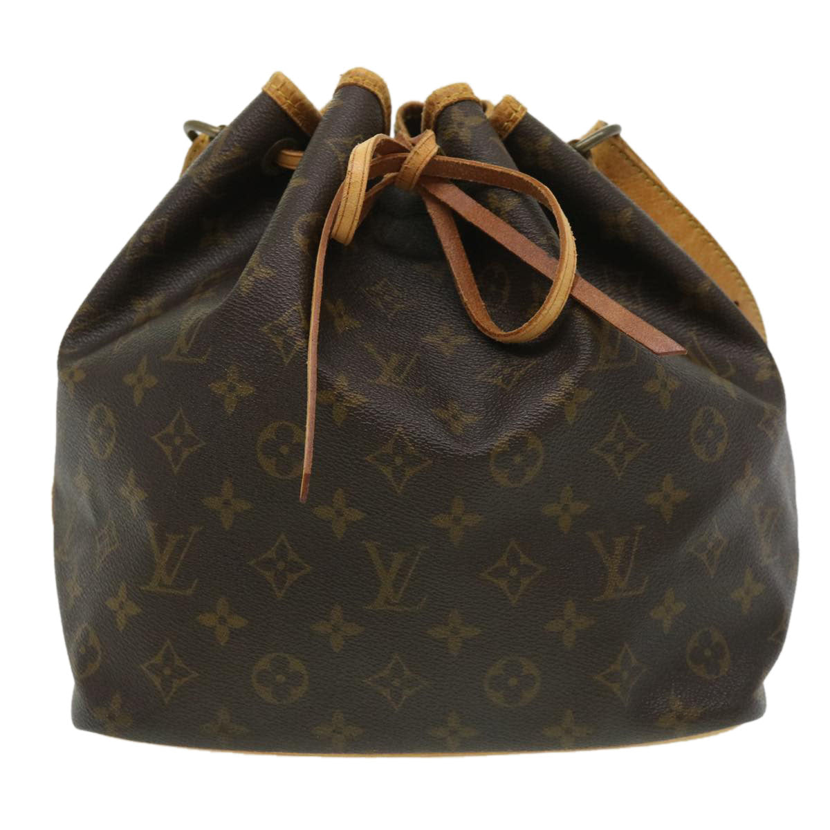 LOUIS VUITTON Monogram Petit Noe Shoulder Bag M42226 LV Auth hs1245