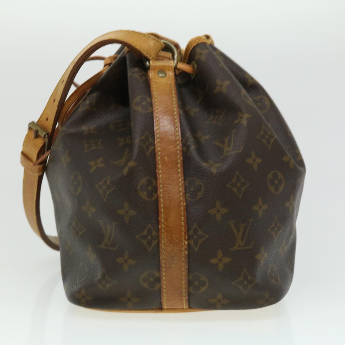 LOUIS VUITTON Monogram Petit Noe Shoulder Bag M42226 LV Auth hs1245