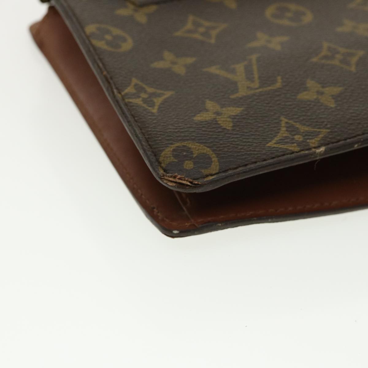 LOUIS VUITTON Monogram Pochette Homme Clutch Bag M51795 LV Auth hs1249