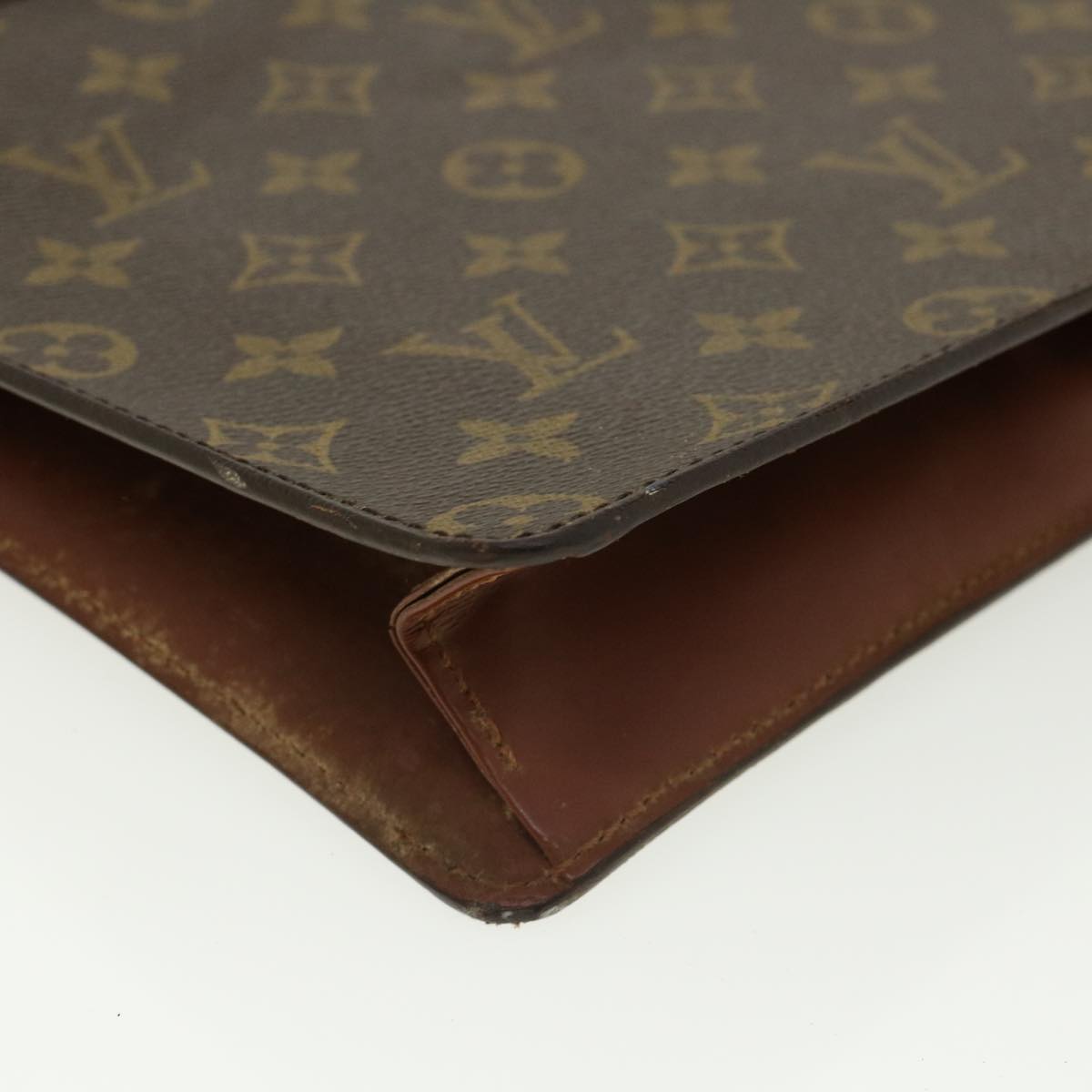 LOUIS VUITTON Monogram Pochette Homme Clutch Bag M51795 LV Auth hs1249