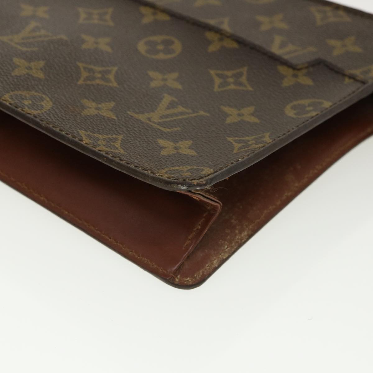 LOUIS VUITTON Monogram Pochette Homme Clutch Bag M51795 LV Auth hs1249