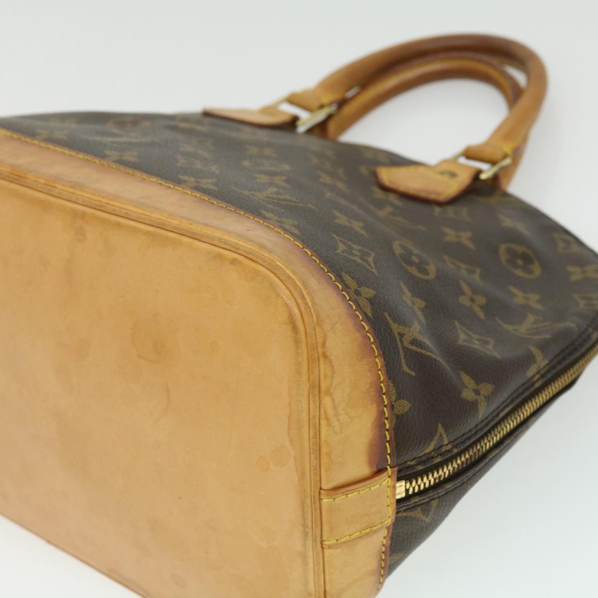 LOUIS VUITTON Monogram Alma Hand Bag M51130 LV Auth hs1253