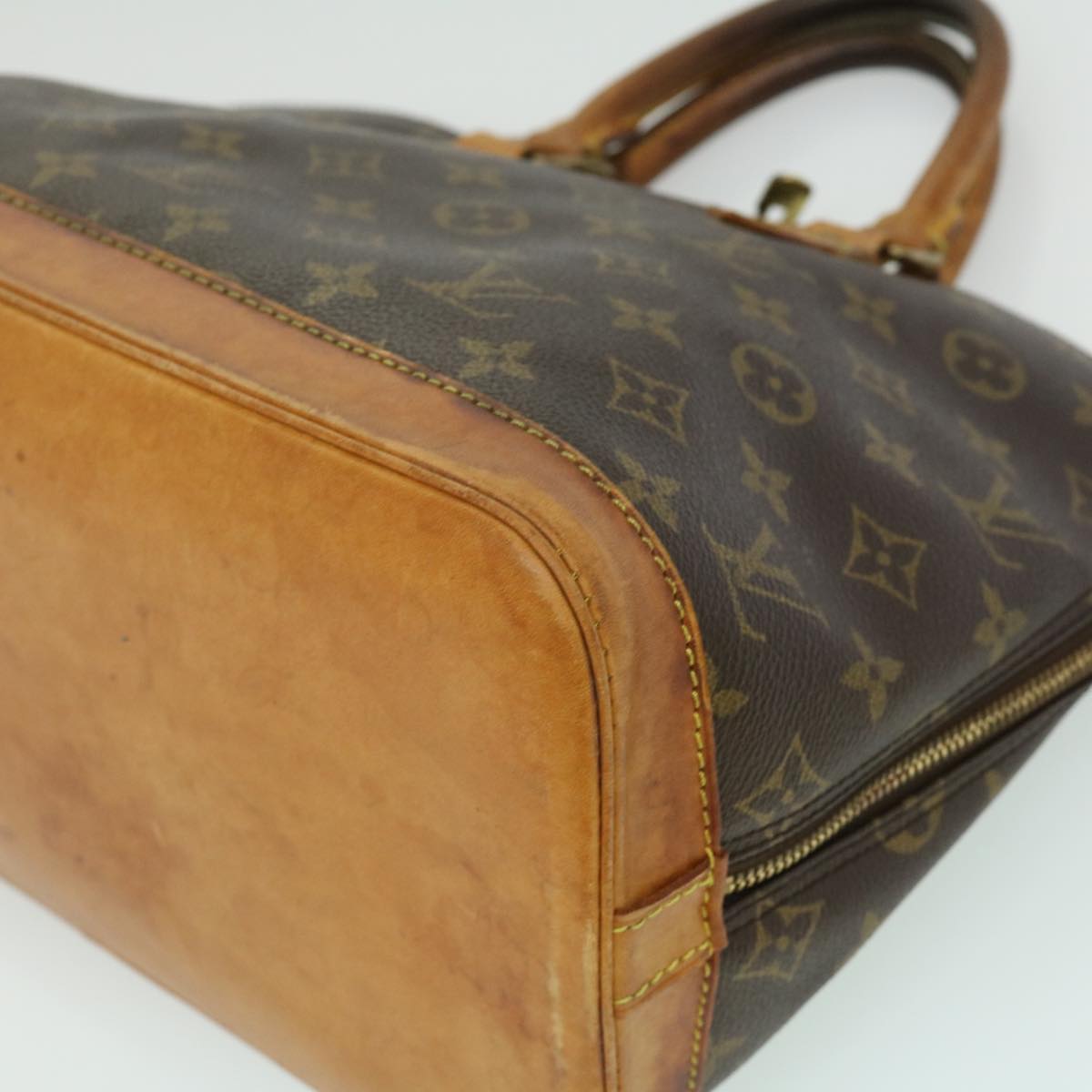 LOUIS VUITTON Monogram Alma Hand Bag M51130 LV Auth hs1254