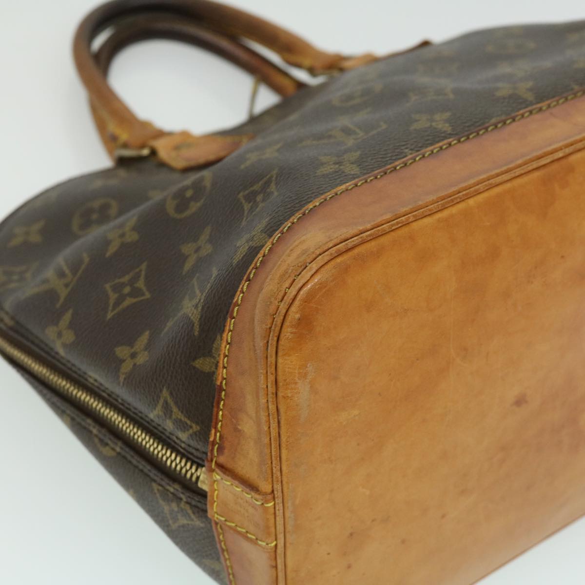 LOUIS VUITTON Monogram Alma Hand Bag M51130 LV Auth hs1254