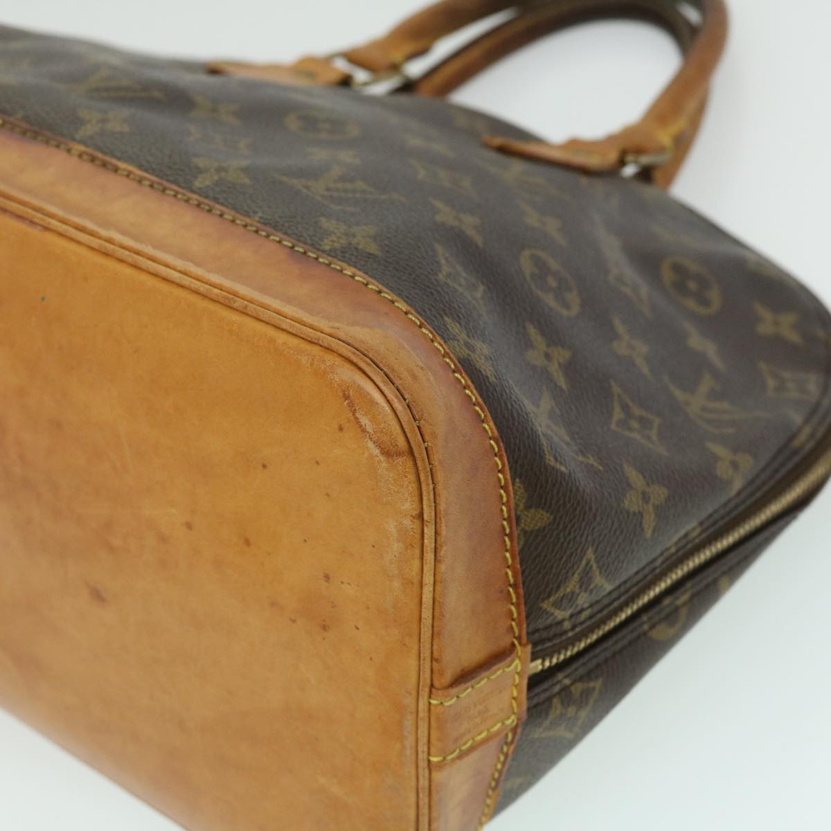 LOUIS VUITTON Monogram Alma Hand Bag M51130 LV Auth hs1254