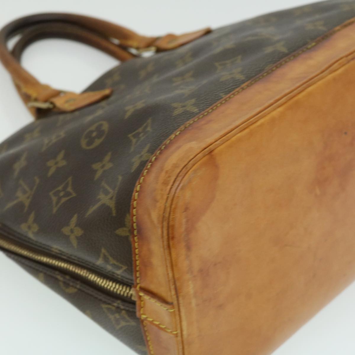 LOUIS VUITTON Monogram Alma Hand Bag M51130 LV Auth hs1254