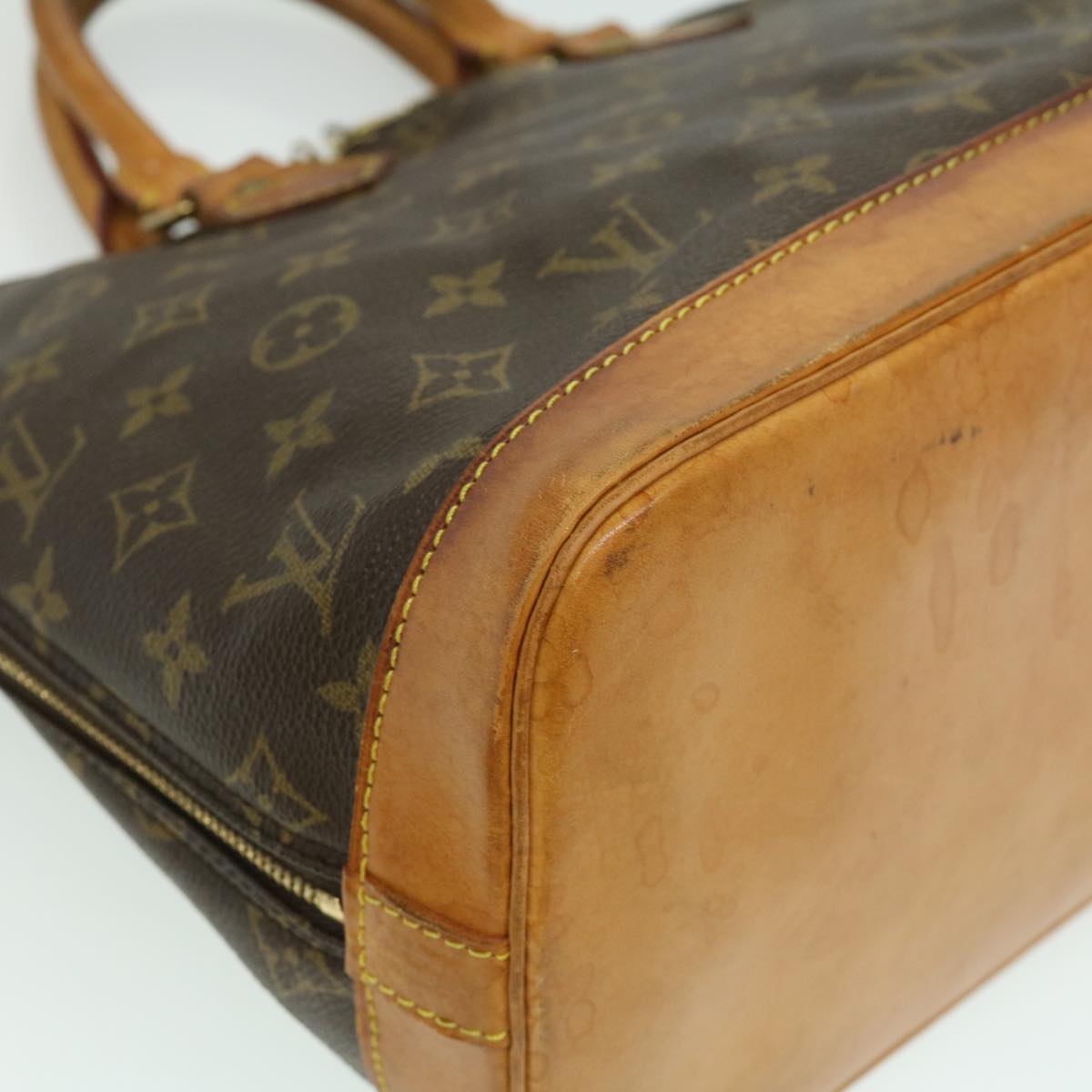 LOUIS VUITTON Monogram Alma Hand Bag M51130 LV Auth hs1255