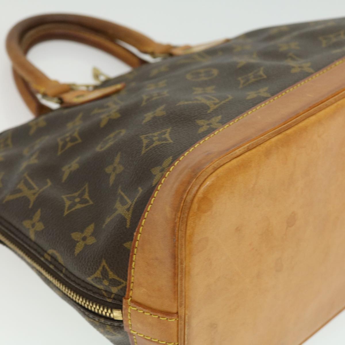 LOUIS VUITTON Monogram Alma Hand Bag M51130 LV Auth hs1256