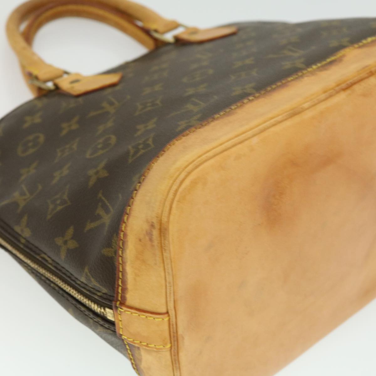 LOUIS VUITTON Monogram Alma Hand Bag M51130 LV Auth hs1258