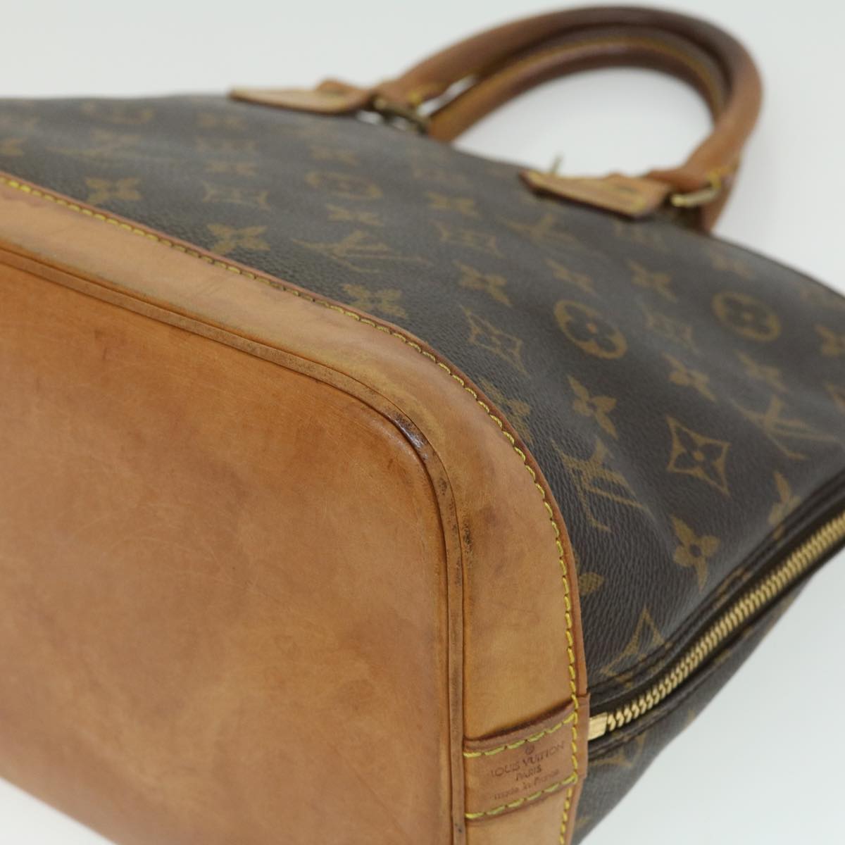 LOUIS VUITTON Monogram Alma Hand Bag M51130 LV Auth hs1263