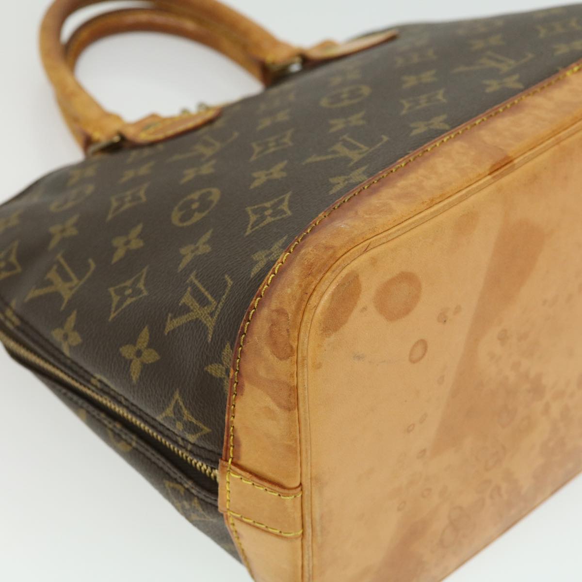 LOUIS VUITTON Monogram Alma Hand Bag M51130 LV Auth hs1264