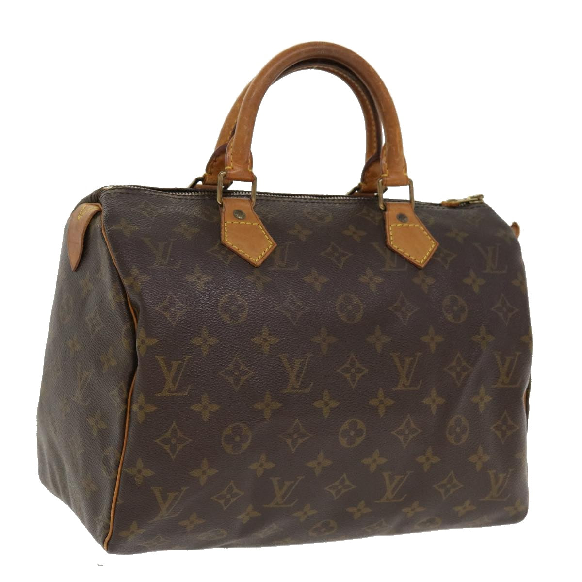 LOUIS VUITTON Monogram Speedy 30 Hand Bag M41526 LV Auth hs1266