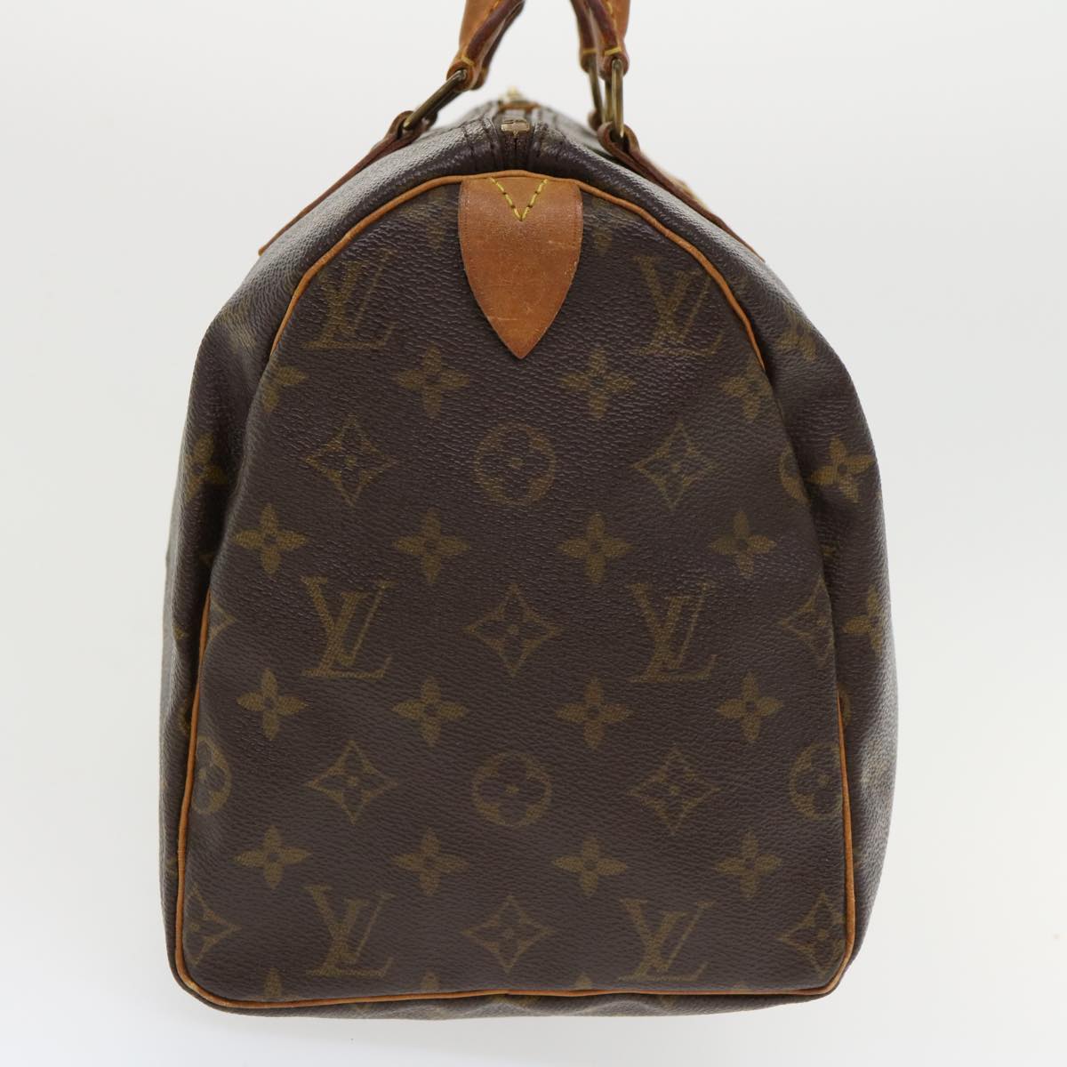 LOUIS VUITTON Monogram Speedy 30 Hand Bag M41526 LV Auth hs1266