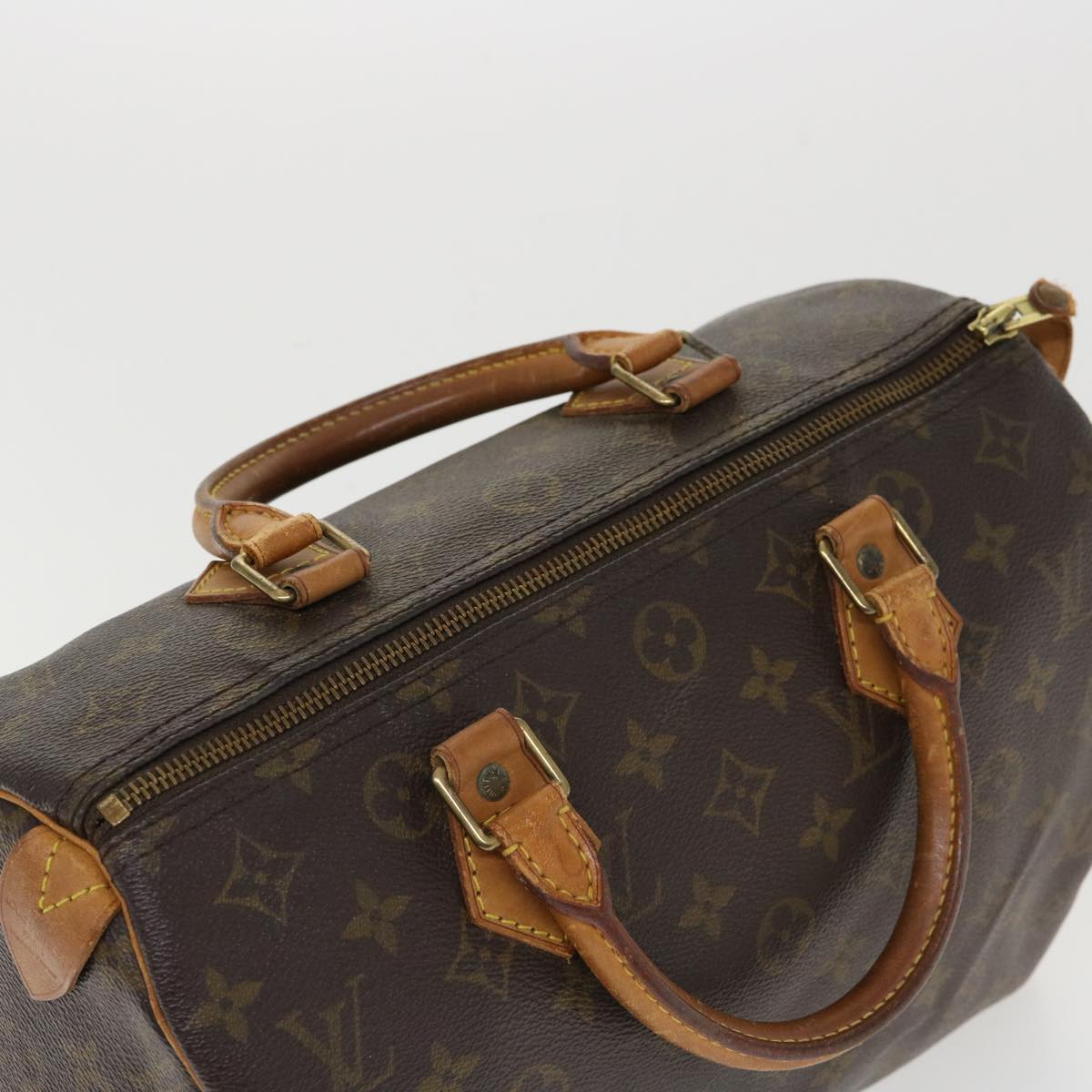 LOUIS VUITTON Monogram Speedy 30 Hand Bag M41526 LV Auth hs1266