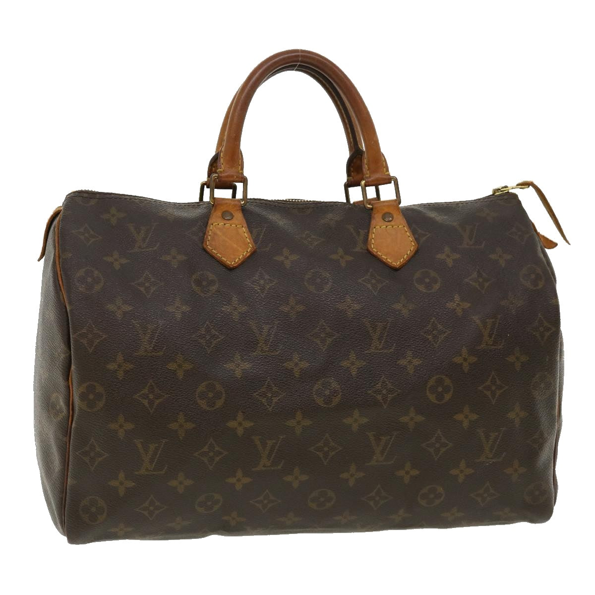 LOUIS VUITTON Monogram Speedy 35 Hand Bag M41524 LV Auth hs1272