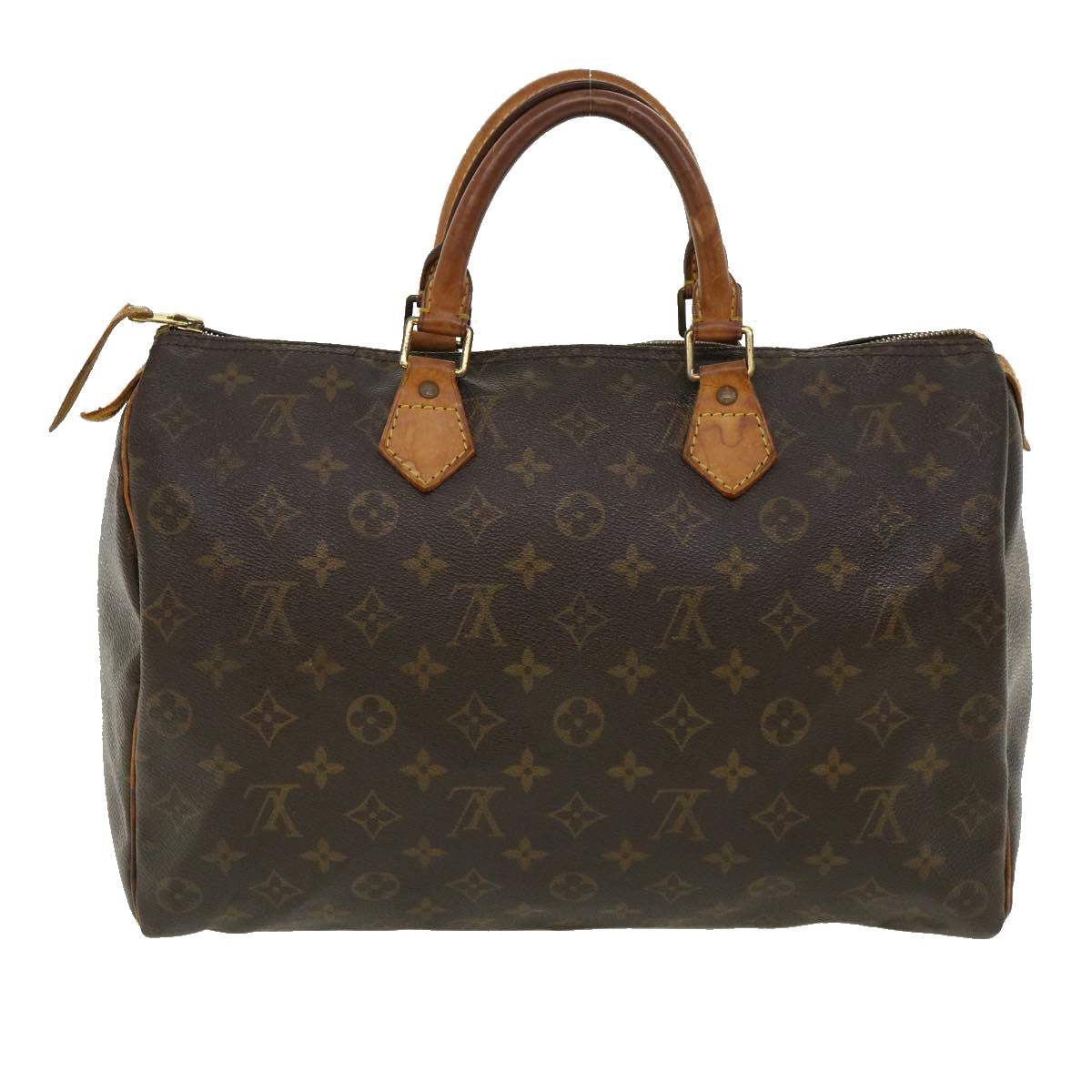 LOUIS VUITTON Monogram Speedy 35 Hand Bag M41524 LV Auth hs1272 - 0