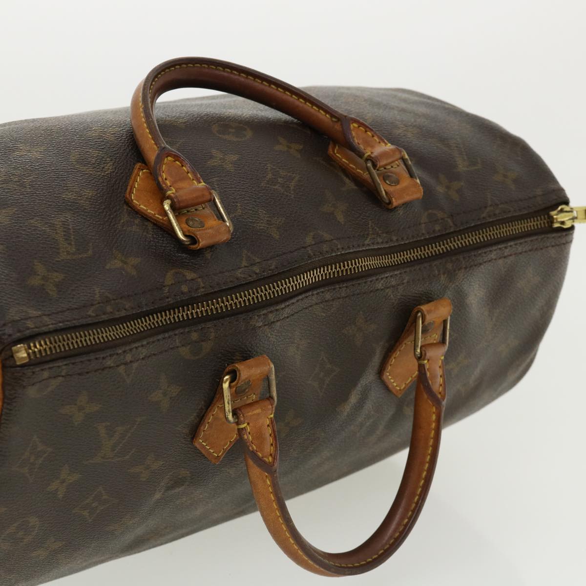 LOUIS VUITTON Monogram Speedy 35 Hand Bag M41524 LV Auth hs1272