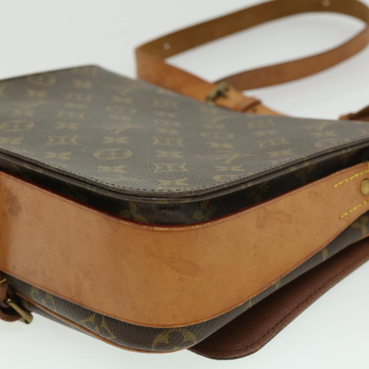 LOUIS VUITTON Monogram Cartouchiere GM Shoulder Bag M51252 LV Auth hs1277