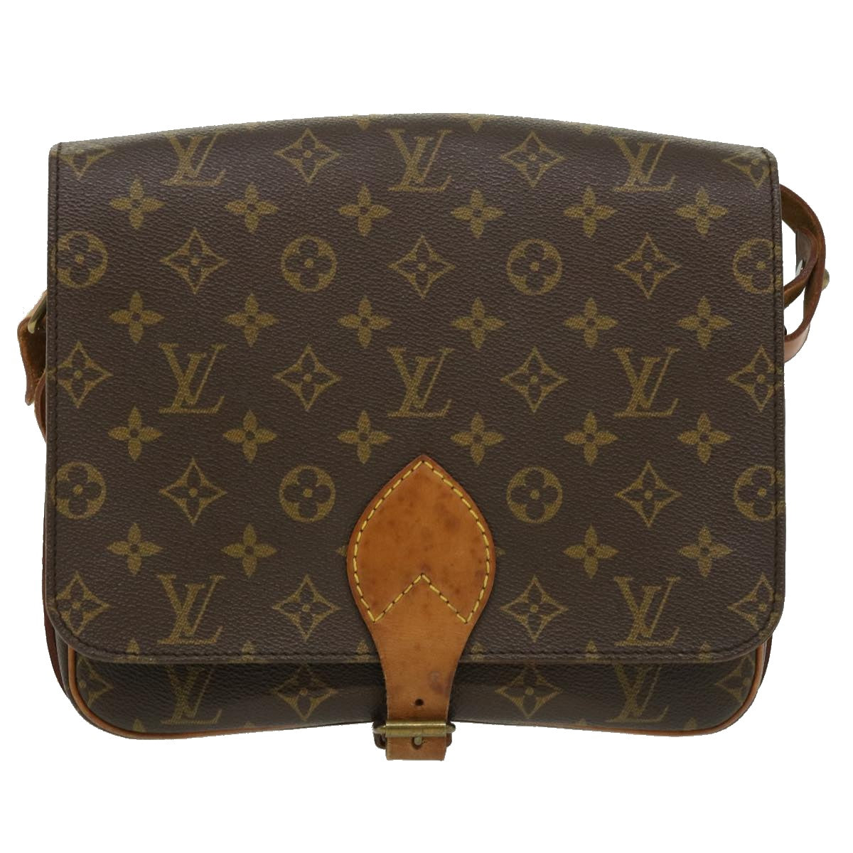 LOUIS VUITTON Monogram Cartouchiere GM Shoulder Bag M51252 LV Auth hs1277